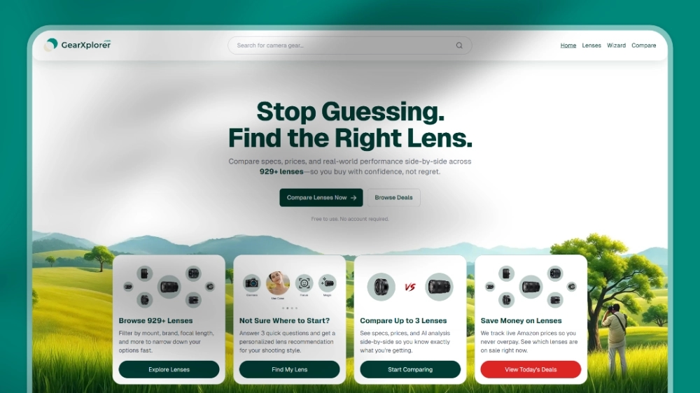 GearXplorer Website 1