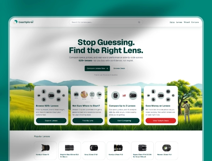 GearXplorer Website