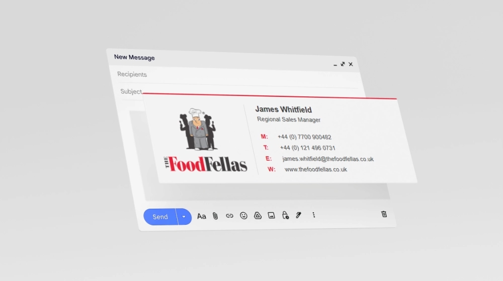 The FoodFellas email signature