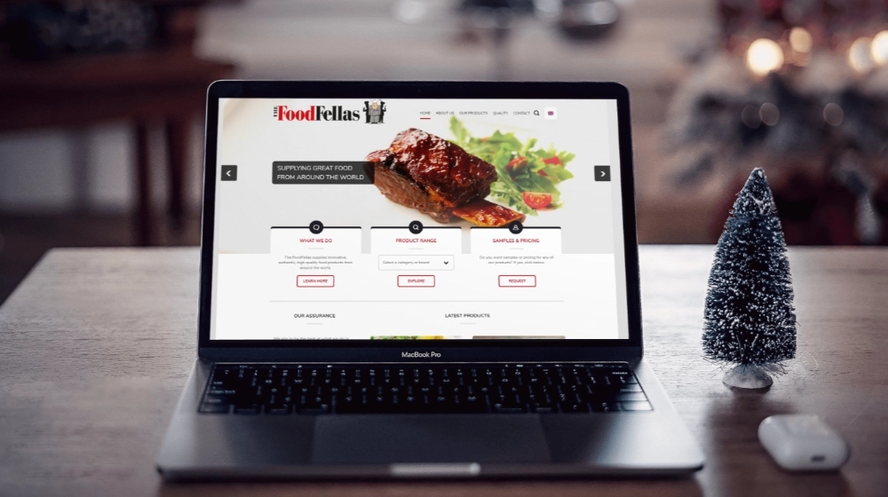 The FoodFellas landing page